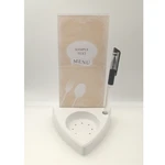 40pcs Acrylic Material Table Food Menu Holder Stand for KOQI Wireless Restaurant Calling Button/Buzzer K-SV
