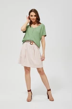 Skirt with decorative belt