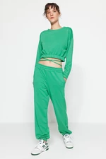 Trendyol Green Knitted Top and Bottom Set with Waist Detail