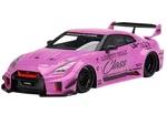 Nissan 35GT-RR Ver. 1 LB-Silhouette Works GT RHD (Right Hand Drive) "Class" Pink with Graphics 1/18 Model Car by Top Speed