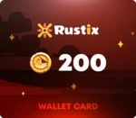 Rustix.io 2 USD Wallet Card Code