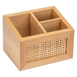 Bambusowy organizer łazienkowy Wenko Allegre, 12x9 cm