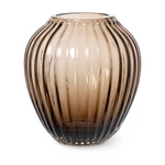 Brązowy szklany wazon Kähler Design Hammershøi, wys. 14 cm
