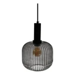 Czarna lampa wisząca SULION Garbo, wys. 127,5 cm