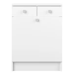 Biała niska szafka łazienkowa 60x82 cm Combi – TemaHome