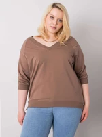 Larger brown cotton sweatshirt
