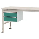 Manuflex ZB4513.0001  Spodná konštrukcia domu, stacionárne, využiteľná výška 300 mm s 2 zásuvkami. Pre hĺbku stola 1000