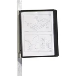 Durable nástenný držiak pohľadové tabule VARIO MAGNET WALL 5 čierna DIN A4 Počet dodaných priehľadných tabuliek 5