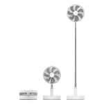 Folding Fan USB Desktop Fan with Remote Control 8 inches Pedestal Fan 3 Wind Mode 4 Gear Wind Speed 7200mAh Battery 7 La