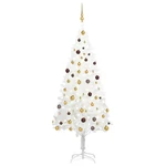 Artificial Christmas Tree,Xmas Pine Tree with 300 LEDs,Easy Assembly Christmas Tree with Metal Stand and 1100 Branches f