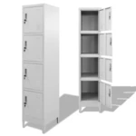 Locker Cabinet with 4 Compartments 15"x17.7"x70.9"