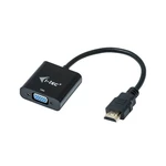 Redukcia i-tec HDMI/VGA (HDMI2VGAADA) čierna redukcia • HDMI na VGA (D-SUB) • v balení 15cm kábel • až Full HD • pozlátené HDMI