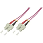 LogiLink FP4SC10 optické vlákno LWL prepojovací kábel [1x zástrčka SC - 1x zástrčka SC] 50/125 µ Multimode OM4 10.00 m