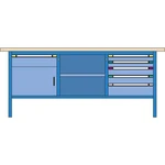 Thur-Metall 64833333_1357 Pracovný stôl (š x v x h) 2000 x 845 x 700 mm