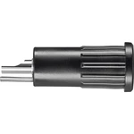 Schützinger BRBU 7924 L Ni / SW vstavaná zásuvka 4 mm banánik   čierna 1 ks
