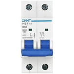 Chint 179654 NB1-63 2P B63 6kA DB elektrický istič    2-pólový 63 A  240 V, 415 V