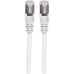Intellinet 741361 RJ45 sieťové káble, prepojovacie káble CAT 6a (surový kábel CAT 7) S/FTP 1.00 m biela bez halogénov 1