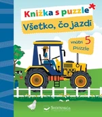 Knižka s puzzle Všetko, čo jazdí - Laura Teller