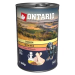 Konzerva Ontario Puppy Chicken, Rice and Linseed Oil 400g