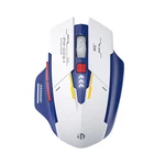 Inphic M6P Mecha Verizon Wireless Mouse 2.4GHz Mute Type-C Charging 1600 DPI Mechanical Gaming Mouse for Laptop Desktop