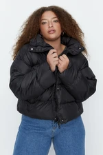 Trendyol Curve Black Crop Down Jacket