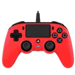 Gamepad Nacon Wired Compact Controller pro PS4 (ps4hwnaconwccred) červený gamepad • dva vibračné motory • LED indikátor stavu prehrávača • touchpad • 
