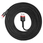 Baseus Cafule Cable USB/Lightning 2A 3m, piros/fekete