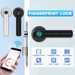 Fingerprint Door Lock Digital Password Smart Entry Bluetooth Key APP Security