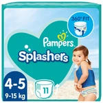 Pampers Pants Splashers 4-5 9-15 kg 11 ks,PAMPERS Nohavičky plienkové do vody Splashers vel.4 (11 ks) 9-15 kg