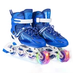 Adjustable Inline Skates Speed Skates Professional Sneakers Roller Blades with 1 Flashing Wheel for Kids Teen Adult