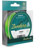 Delphin přívlačová šňůra zandera 8 fluo zelená - průměr 0,18 mm nosnost 14,6 kg návin 150 m