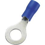 TRU COMPONENTS 746568 guľaté káblové oko  Prierez=2.50 mm² Ø otvoru=6.4 mm čiastočne izolované modrá 100 ks