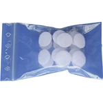 TRU COMPONENTS 685-010-Bag okrúhle suché zipsy lepiaci háčiková a flaušová časť (Ø) 19 mm biela 4 pár