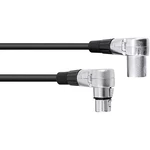 Omnitronic 30220630 XLR prepojovací kábel [1x XLR zástrčka 3pólová - 1x XLR zásuvka 3pólová] 1.50 m čierna