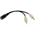 LogiLink CA0020  jack audio adaptér [1x jack zásuvka 3,5 mm - 2x jack zástrčka 3,5 mm] čierna