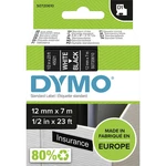 páska do štítkovača  DYMO D1 45021  Farba pásky: čierna Farba písma:biela 12 mm 7 m