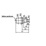 PTR 5099-D-2.0N-AU-1.0C presný testovací hrot