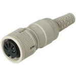 Hirschmann 930 959-517-1 DIN kruhový konektor zásuvka, rovná Pólov: 4  sivá 1 ks