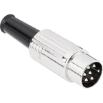 BKL Electronic 0208026 DIN kruhový konektor zástrčka, rovná Pólov: 8  strieborná 1 ks