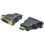 Digitus AK-330505-000-S HDMI / DVI adaptér [1x HDMI zástrčka - 1x DVI zásuvka 24+5-pólová] čierna