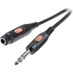 Jack audio prodlužovací kabel SpeaKa Professional SP-7870232, 10.00 m, černá