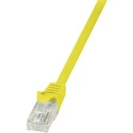 Síťový kabel RJ45 LogiLink CP2017U, CAT 6, U/UTP, 25.00 cm, žlutá
