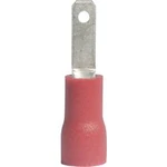 Faston konektor Vogt Verbindungstechnik 391305 2.8 mm x 0.5 mm, 180 °, částečná izolace, červená, 1 ks
