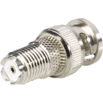 Mini UHF zásuvka ⇔ BNC zástrčka BKL 407015, 50 Ω, adaptér rovný