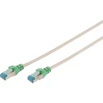 Síťový křížený kabel CAT 5e SF/UTP RJ 45, vidlice ⇔ vidlice, 2 m, šedý
