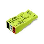 Svítidlová svorka WAGO, tuhá, pro kabely o průžřezu 0.75-4 mm², 3 póly, 20 ks, žlutá