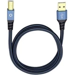 USB 2.0 kabel Oehlbach USB Plus B 9343, 3.00 m, modrá