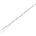 Spojovací drát TRU COMPONENTS SH1998C500, 2 x 0.28 mm², červená, bílá, 20 m