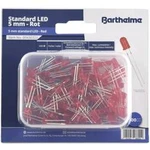Sada LED Barthelme kulatý, 5 mm, 35 °, 20 mA, 2 V, červená