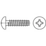 Čočkové šrouby do plechu TOOLCRAFT 145066, N/A, 13 mm, ocel, 100 ks